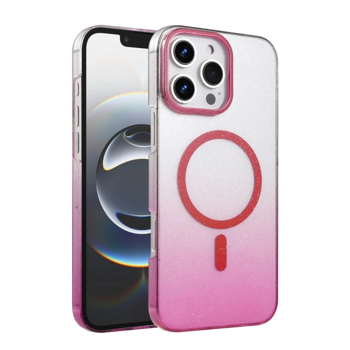 Durukar® iPhone 16 Pro Glossy Magsafe Cover - Pink