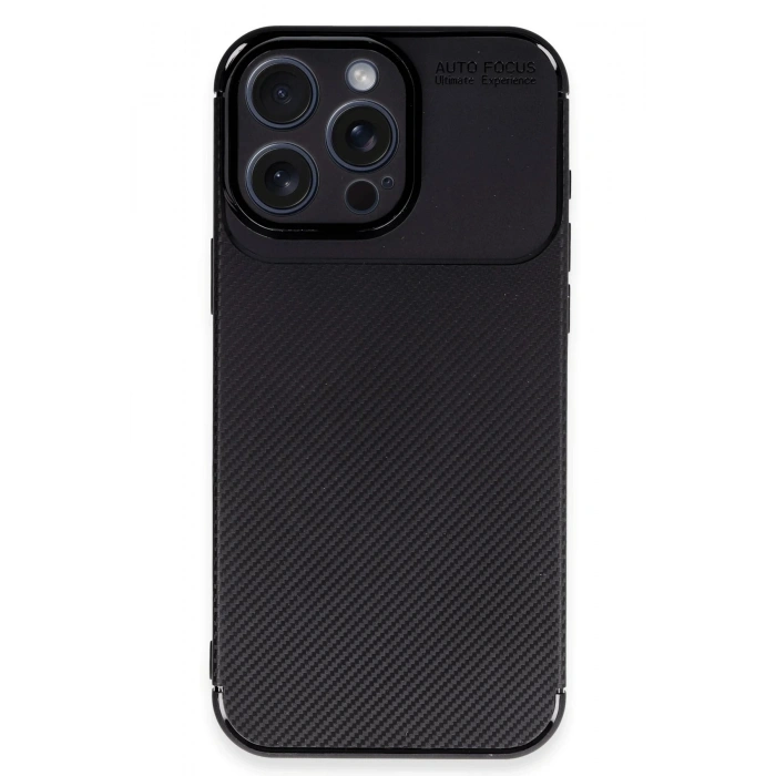 Durukar®  iPhone 16 Pro Kılıf Auto Focus Karbon Kapak - Siyah