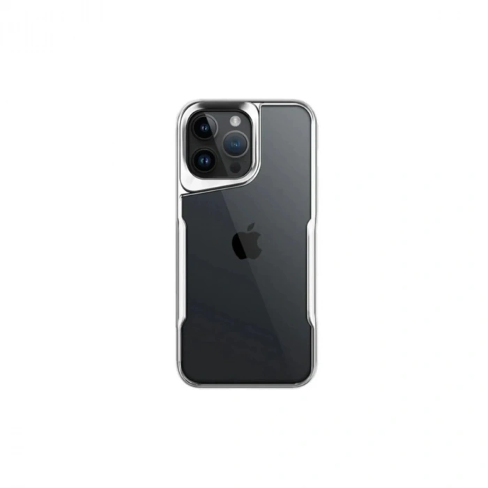 Durukar®  iPhone 16 Pro Kılıf Boyi Silikon Kapak - Gümüş
