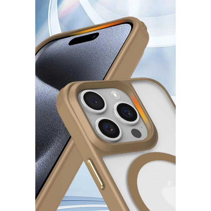 Durukar®  iPhone 16 Pro Kılıf Enka Magsafe Silikon Kılıf - Siyah