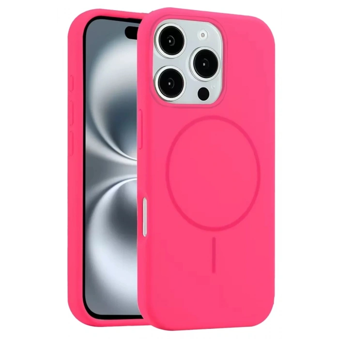 Durukar®   iPhone 16 Pro Kılıf Jully Magsafe Kapak - Pembe