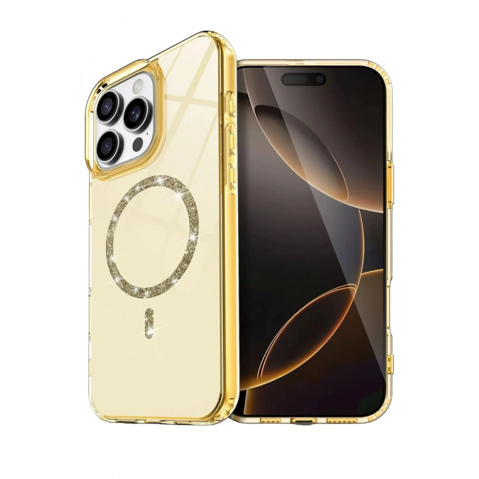 Durukar® iPhone 16 Pro Live Diamond Magsafe Cover - Yellow