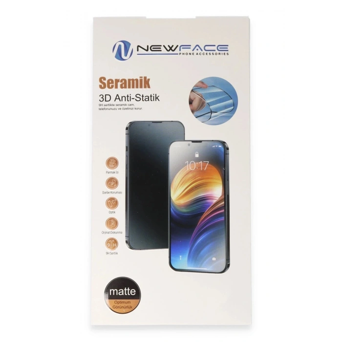 Durukar®  iPhone 16 Pro Max 3D Antistatik Mat Seramik Nano Ekran Koruyucu