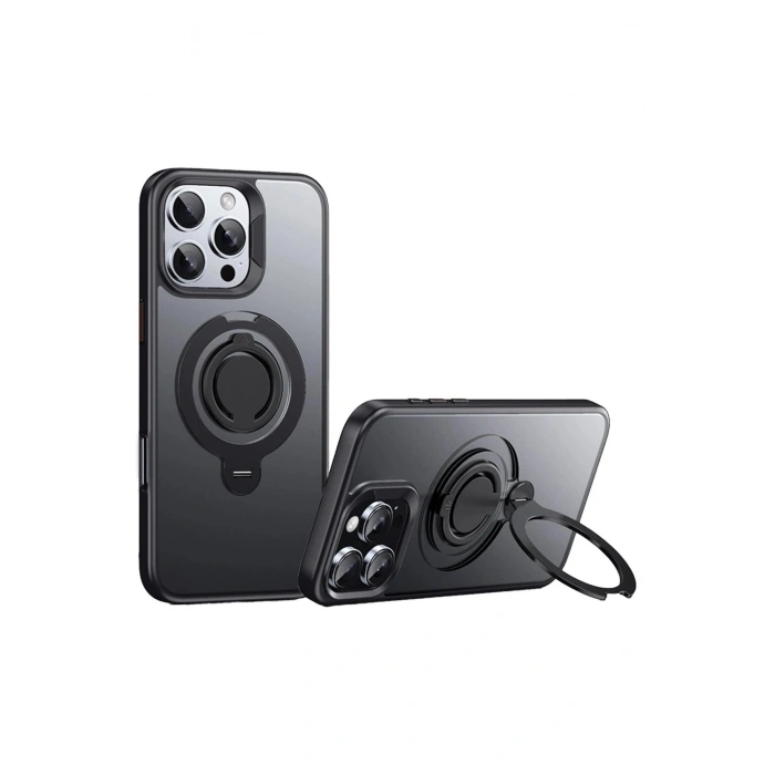 Durukar®  iPhone 16 Pro Max Avatar 360 Dönen Magsafe Kapak - Siyah