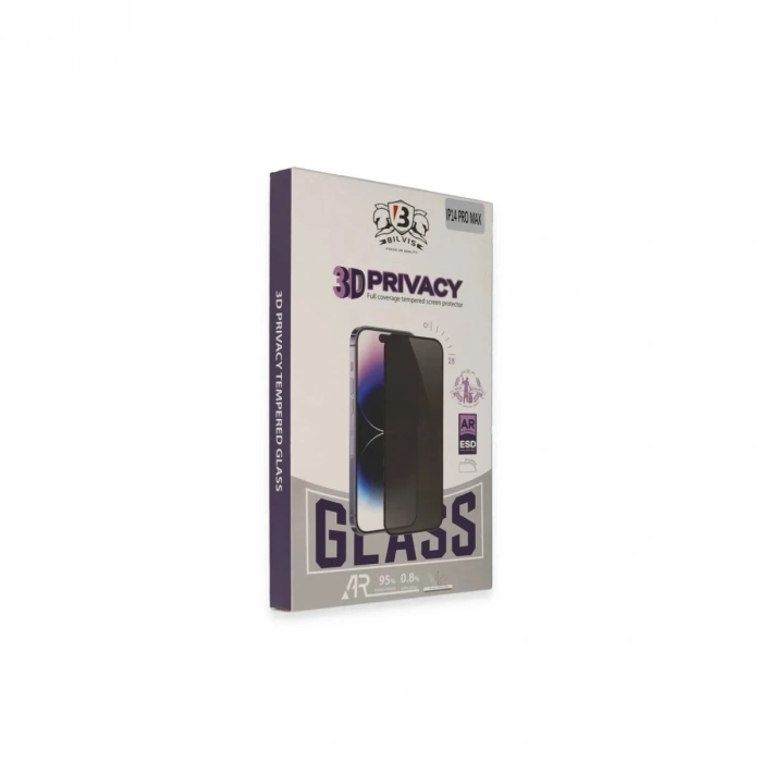 Durukar®  iPhone 16 Pro Max Bilvis 3D Hayalet Cam Ekran Koruyucu