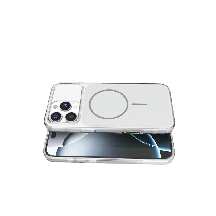 Durukar®   iPhone 16 Pro Max Bruma Magsafe Kapak - Gümüş