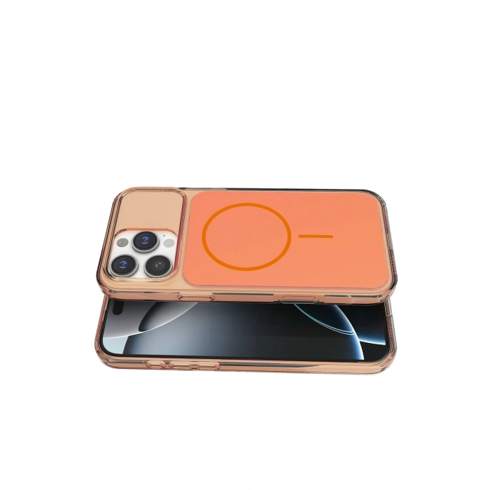 Durukar®   iPhone 16 Pro Max Bruma Magsafe Kapak - Turuncu