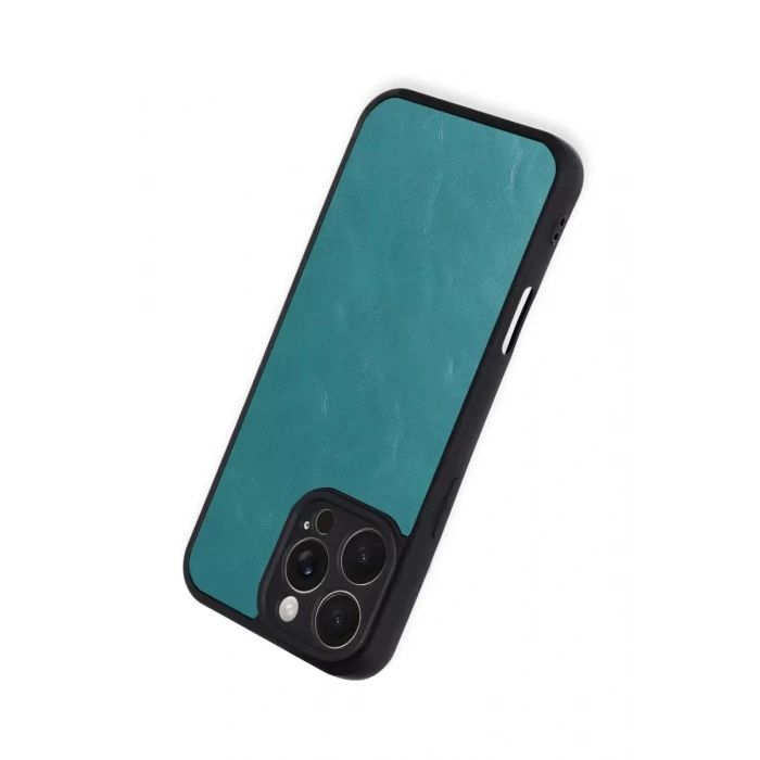 Durukar®   iPhone 16 Pro Max Kılıf Aras Deri Kapak - Açık Yeşil
