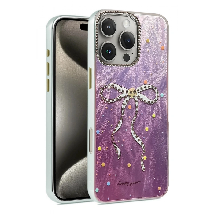 Durukar®  iPhone 16 Pro Max Kılıf Blade Aynalı Desenli Kapak - Desen 1