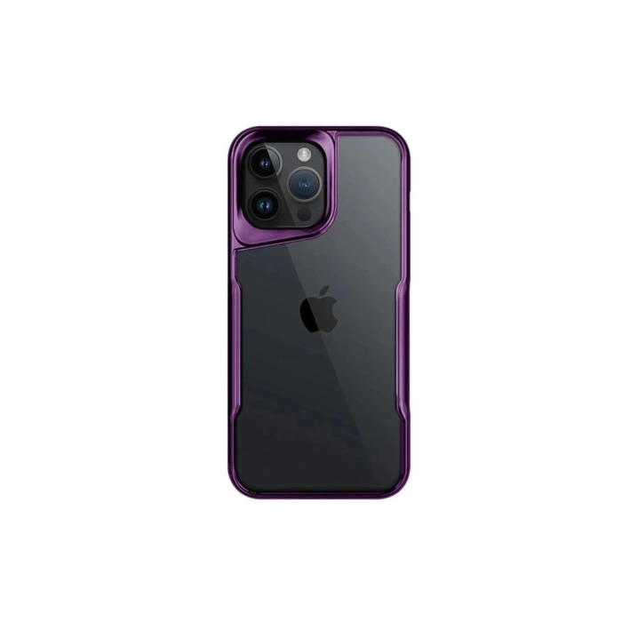 Durukar®  iPhone 16 Pro Max Kılıf Boyi Silikon Kapak - Derin Mor