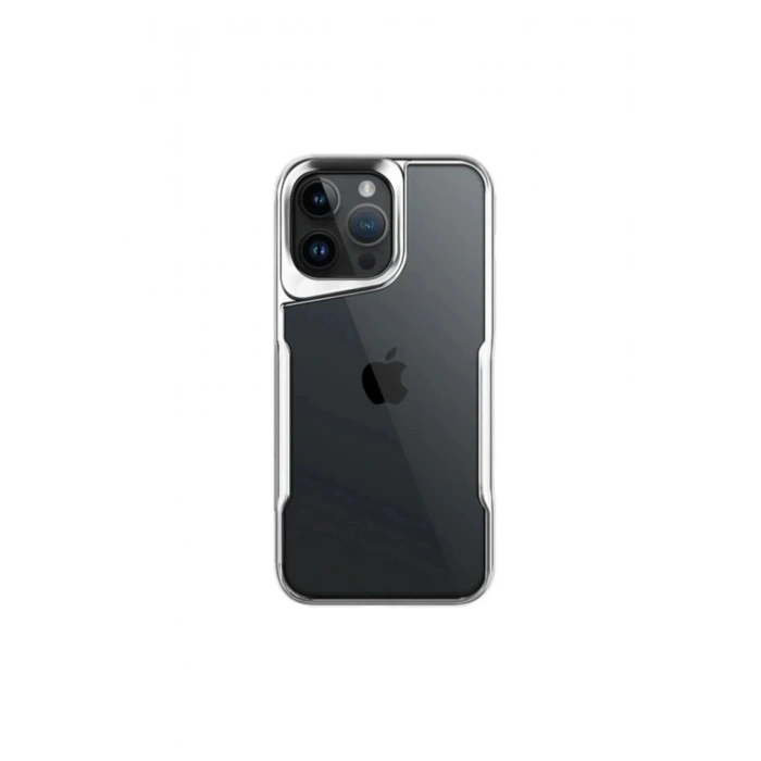 Durukar®  iPhone 16 Pro Max Kılıf Boyi Silikon Kapak - Gümüş