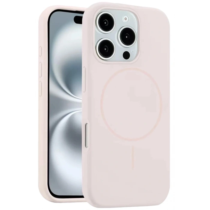 Durukar®   iPhone 16 Pro Max Kılıf Jully Magsafe Kapak - Pudra