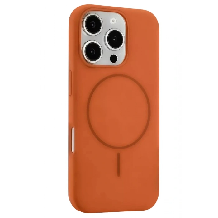 Durukar®   iPhone 16 Pro Max Kılıf Jully Magsafe Kapak - Turuncu