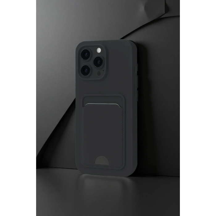 Durukar®  iPhone 16 Pro Max Kılıf Kelvin Kartvizitli Silikon - Derin Mor