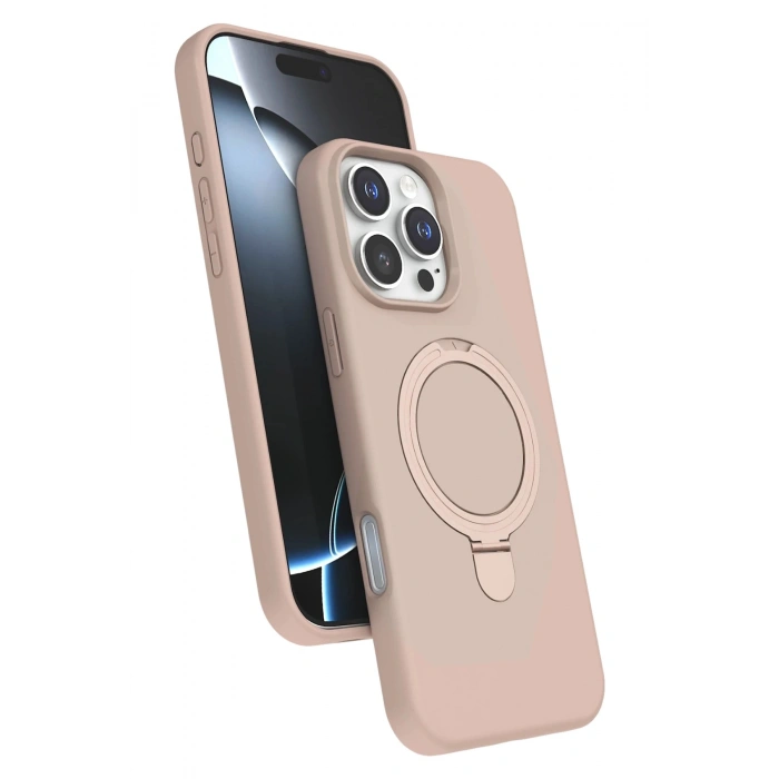 Durukar®   iPhone 16 Pro Max Regal Magsafe Standlı Kapak - Çöl Titanyum