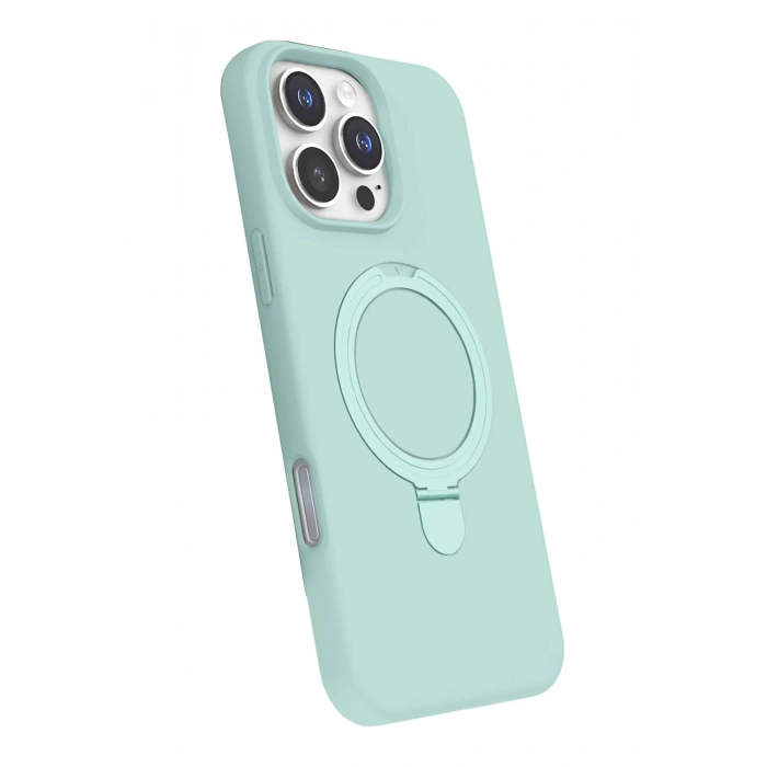 Durukar®   iPhone 16 Pro Max Regal Magsafe Standlı Kapak - Su Yeşili