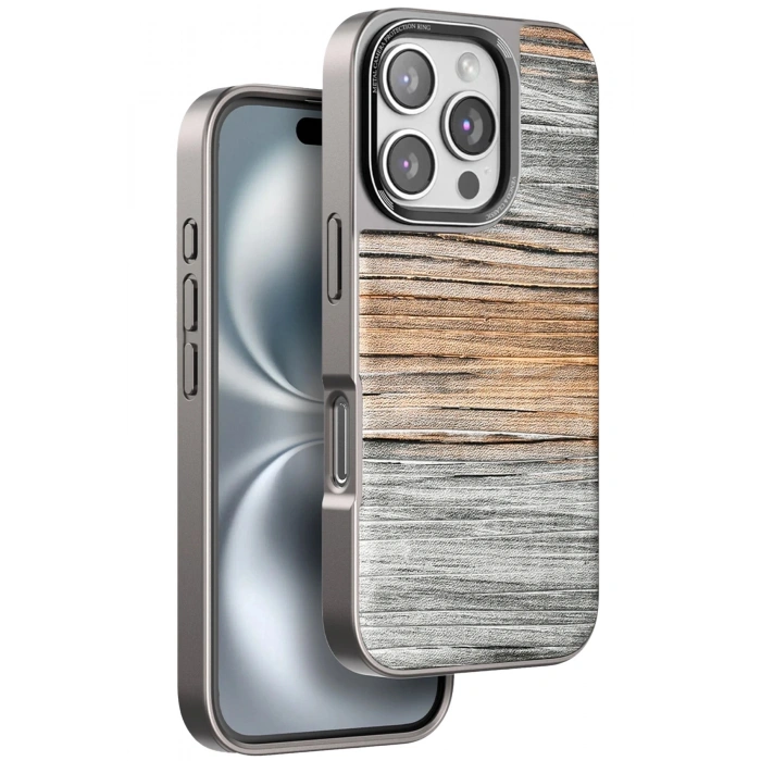 Durukar®  iPhone 16 Pro Wave Kapak - Sarı