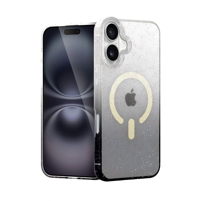 Durukar® iPhone 16 Pummel Shiny Magsafe Cover - Black