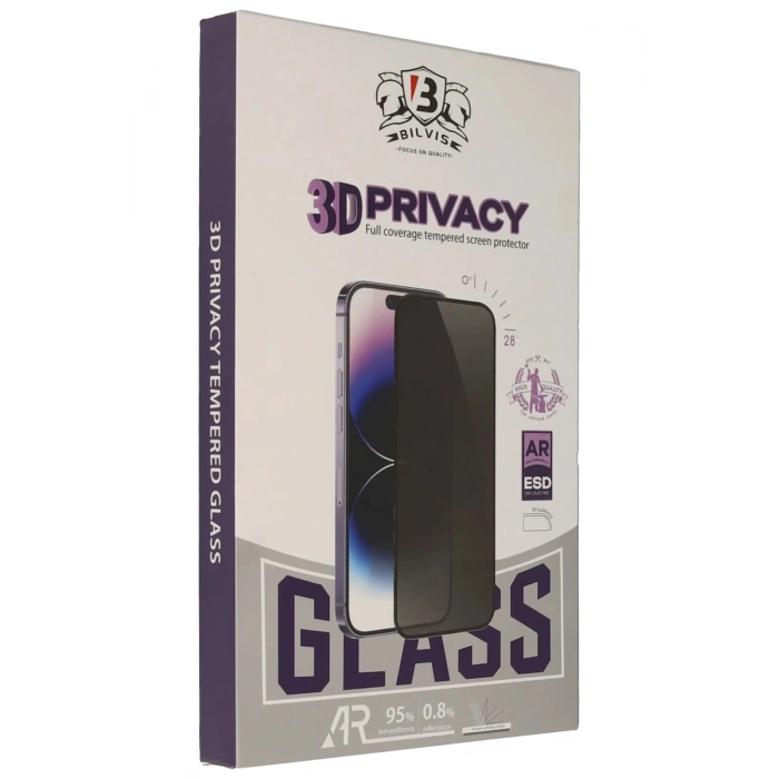 Durukar®  iPhone 16E Bilvis 3D Hayalet Cam Ekran Koruyucu