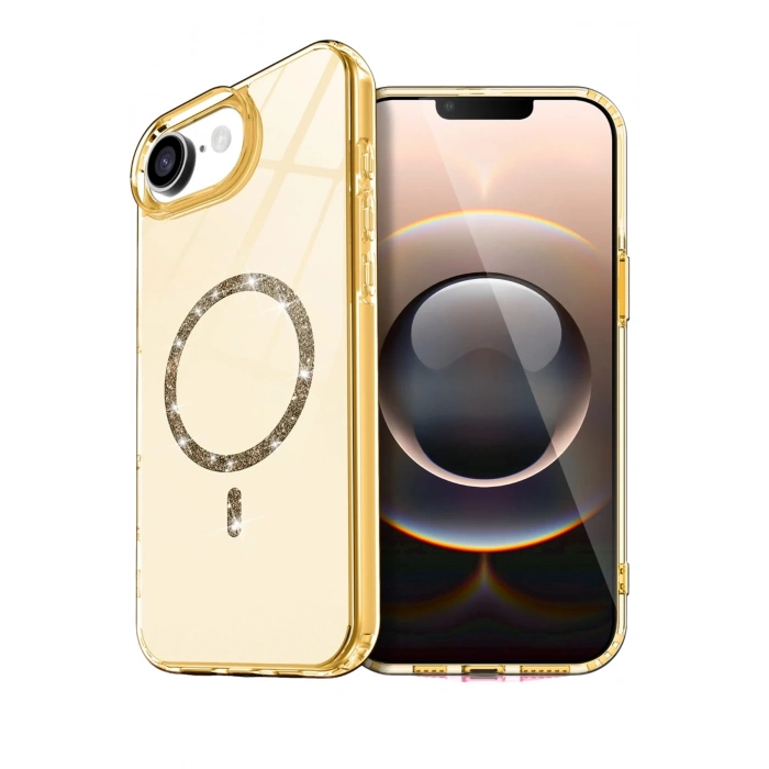 Durukar® iPhone 16E Live Diamond Magsafe Cover - Yellow