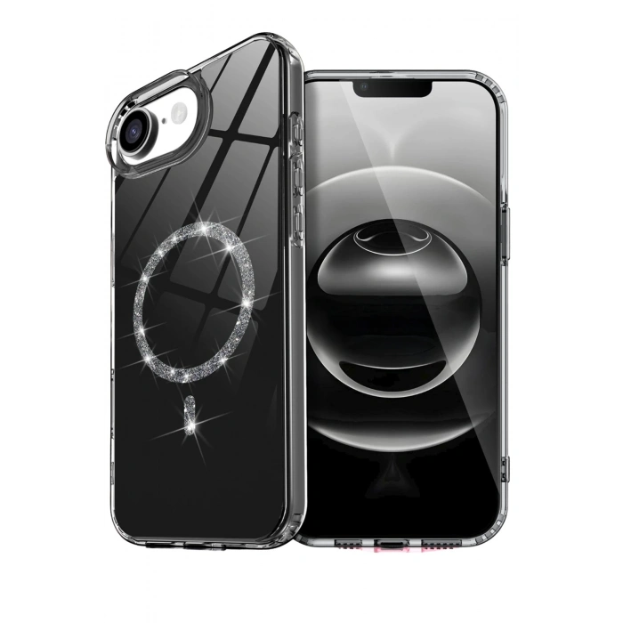 Durukar® iPhone 16E Live Diamond Magsafe Cover - Black
