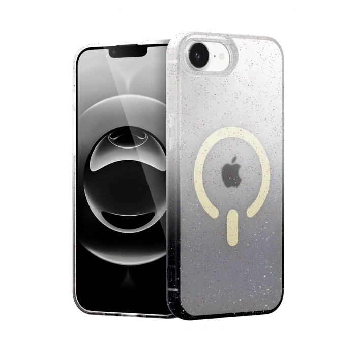 Durukar® iPhone 16E Pummel Shiny Magsafe Cover - Black