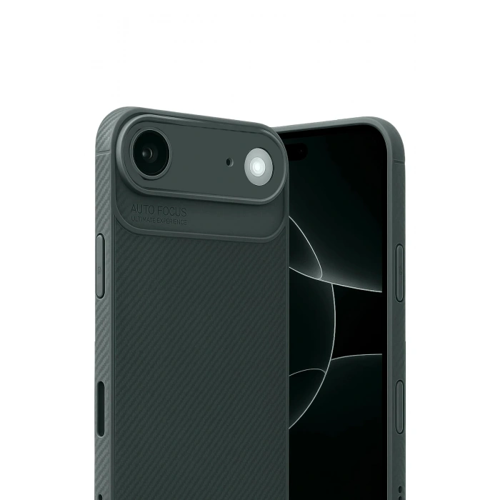 Durukar®   iPhone 17 Air Auto Focus Karbon Kapak - Koyu Yeşil