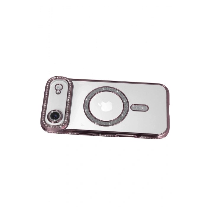 Durukar®   iPhone 17 Air Joke Simli Magneticsafe Kılıf - Pembe