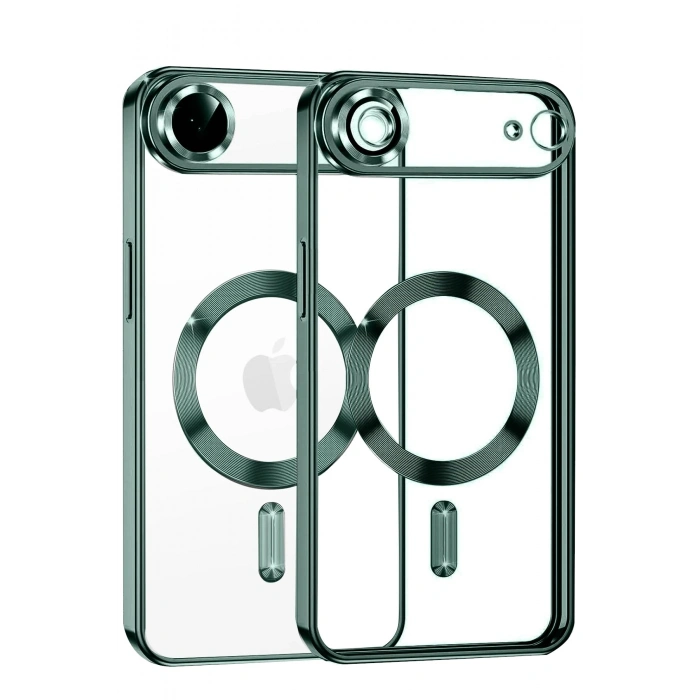 Durukar®   iPhone 17 Air Kross Magneticsafe Kapak - Koyu Yeşil
