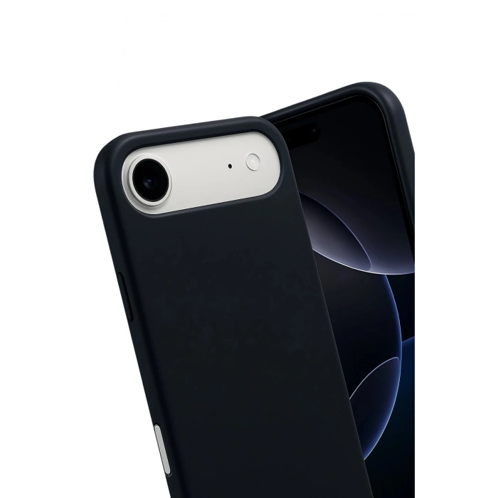 Durukar®   iPhone 17 Air Nano içi Kadife Silikon - Siyah