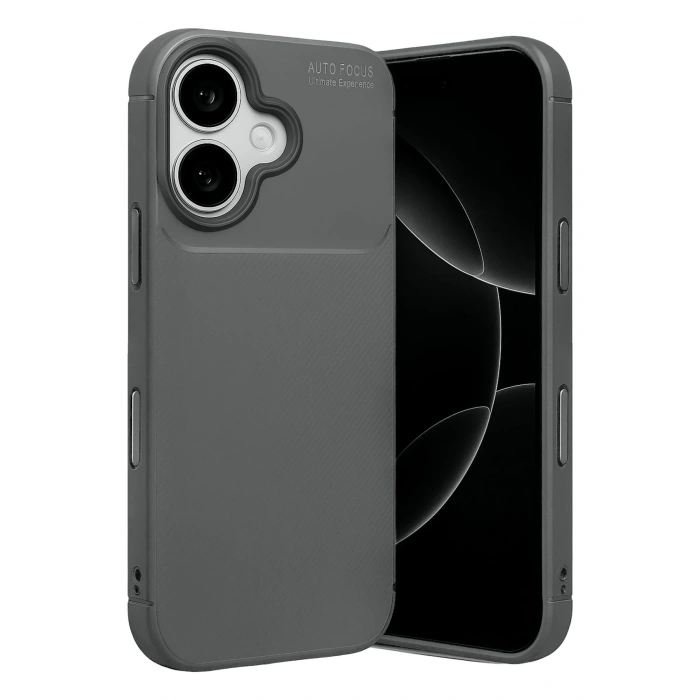 Durukar®   iPhone 17 Auto Focus Karbon Kapak - Gri
