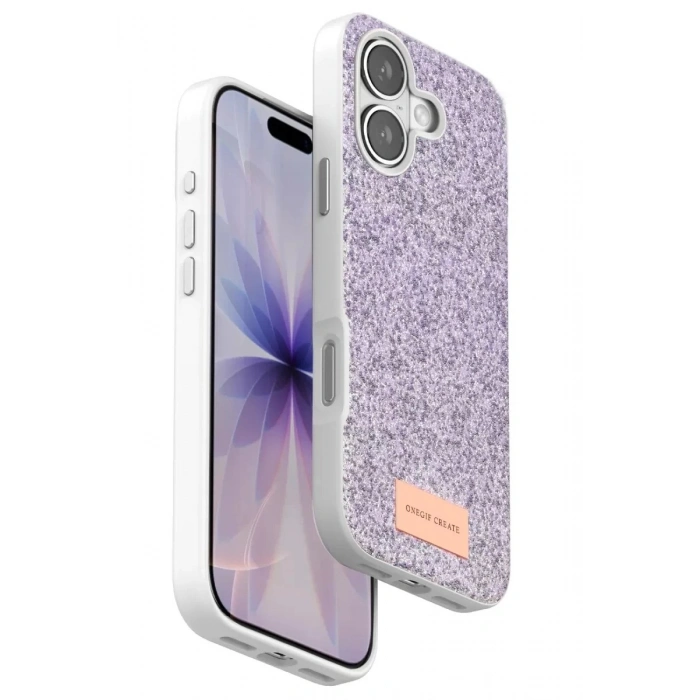 Durukar®   iPhone 17 Bright Simli Kapak - Lila