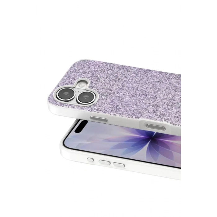 Durukar®   iPhone 17 Bright Simli Kapak - Lila