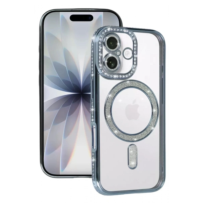 Durukar®   iPhone 17 Joke Simli Magneticsafe Kılıf - Mavi