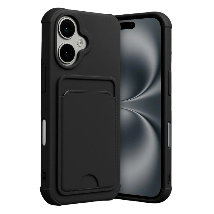 Durukar®   iPhone 17 Kelvin Kartvizitli Silikon - Siyah