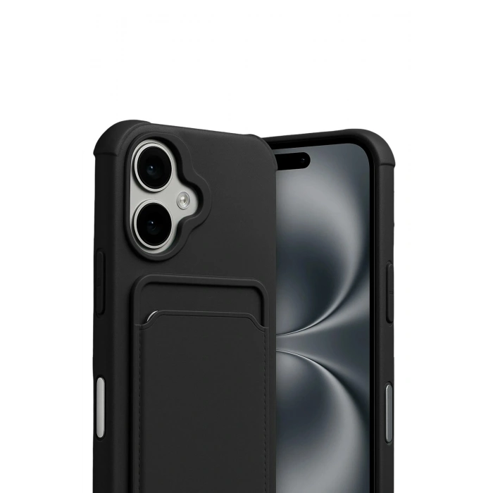 Durukar®   iPhone 17 Kelvin Kartvizitli Silikon - Siyah