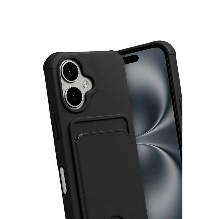 Durukar®   iPhone 17 Kelvin Kartvizitli Silikon - Siyah