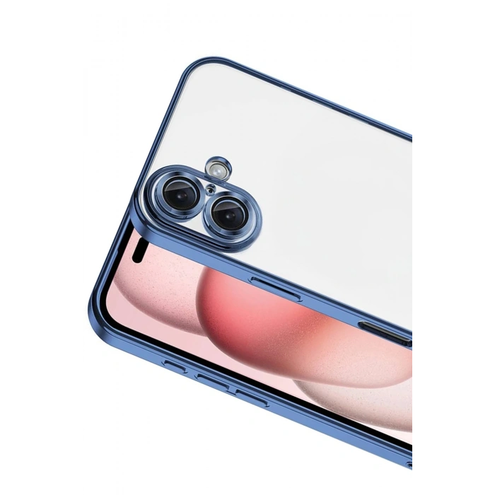 Durukar®   iPhone 17  Lensli Silikon - Açık Mavi