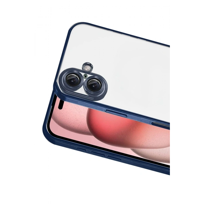 Durukar®   iPhone 17  Lensli Silikon - Lacivert