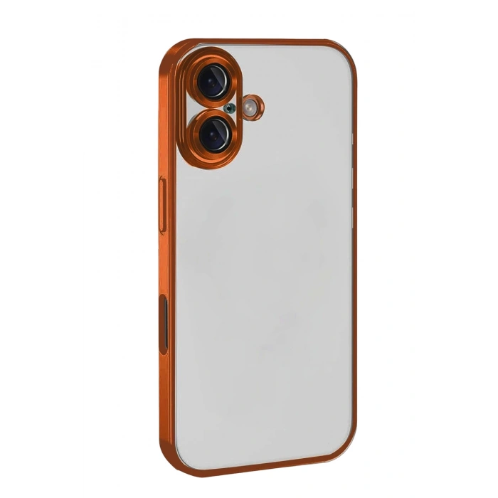 Durukar®   iPhone 17  Lensli Silikon - Turuncu