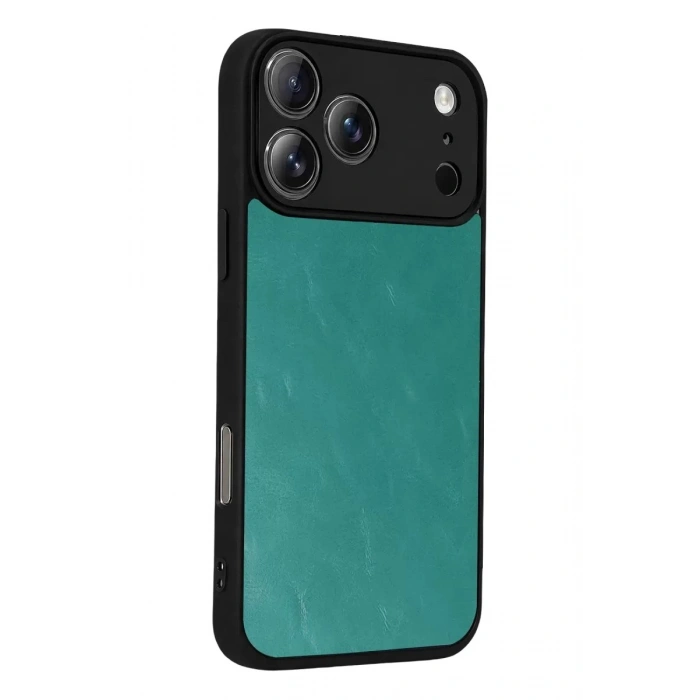 Durukar®   iPhone 17 Pro Aras Deri Kapak - Açık Yeşil