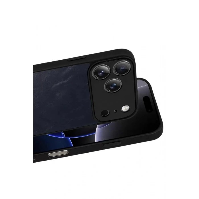 Durukar®   iPhone 17 Pro Aras Deri Kapak - Lacivert