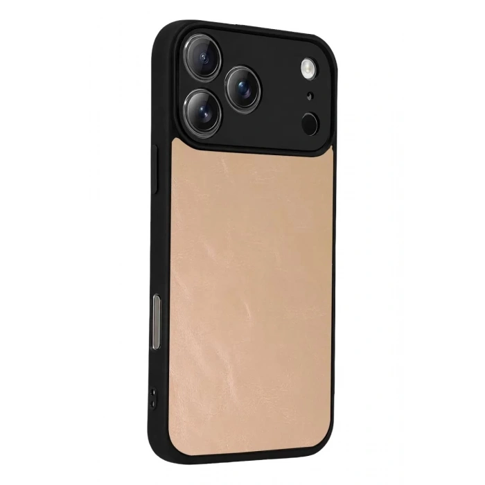 Durukar®   iPhone 17 Pro Aras Deri Kapak - Pudra