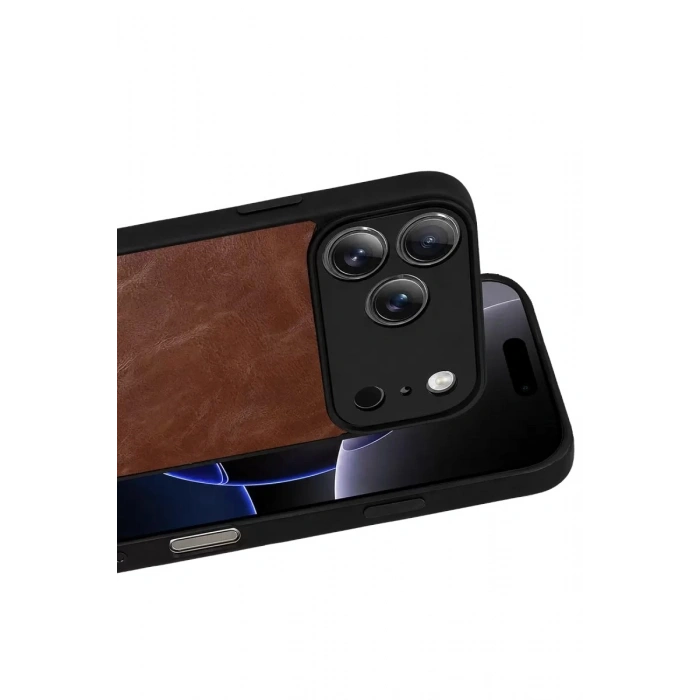 Durukar®   iPhone 17 Pro Aras Deri Kapak - Taba