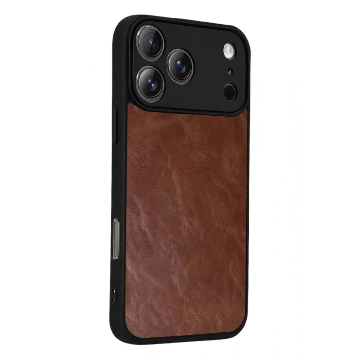 Durukar®   iPhone 17 Pro Aras Deri Kapak - Taba