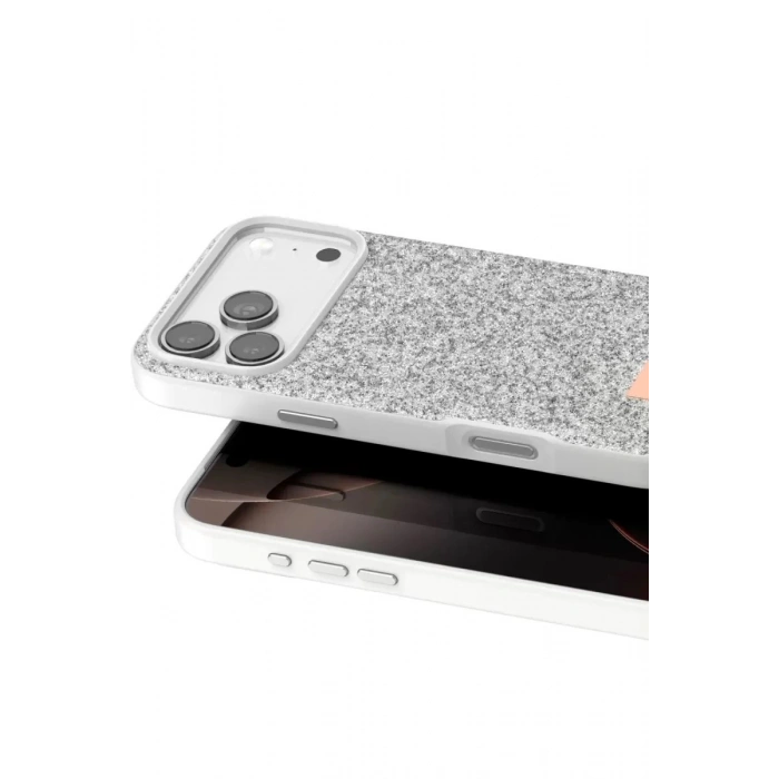 Durukar®   iPhone 17 Pro Bright Simli Kapak - Beyaz