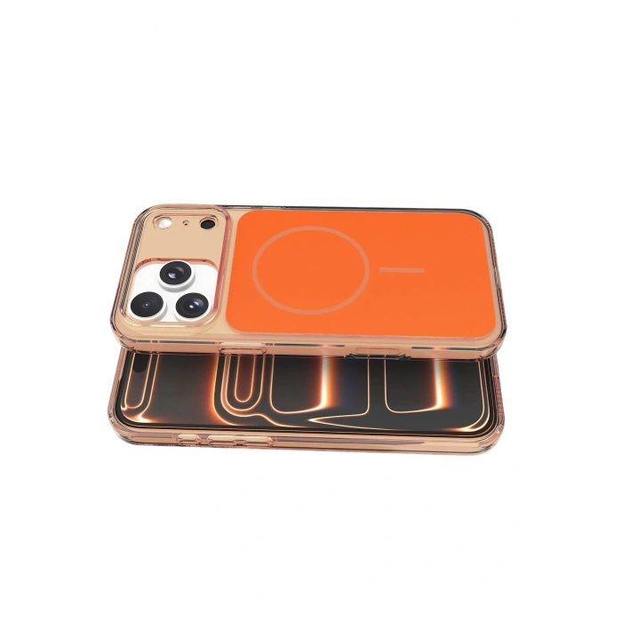 Durukar®   iPhone 17 Pro Bruma Magsafe Kapak - Turuncu