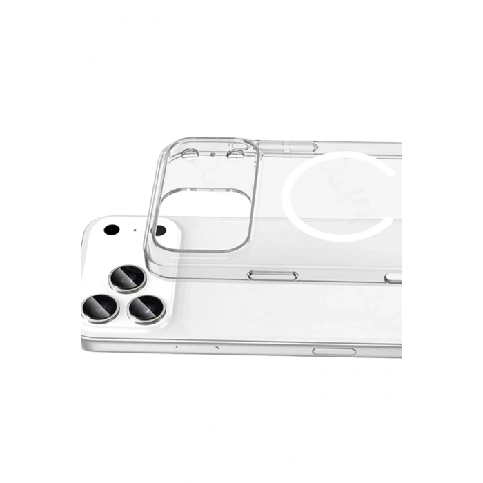 Durukar®   iPhone 17 Pro Combo Sert Şeffaf Magsafe Kapak - Şeffaf