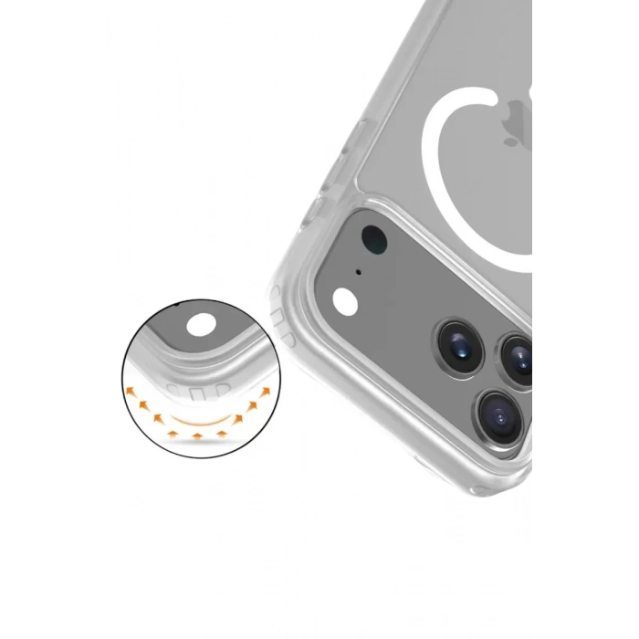 Durukar®   iPhone 17 Pro Jota Magsafe Kapak - Şeffaf
