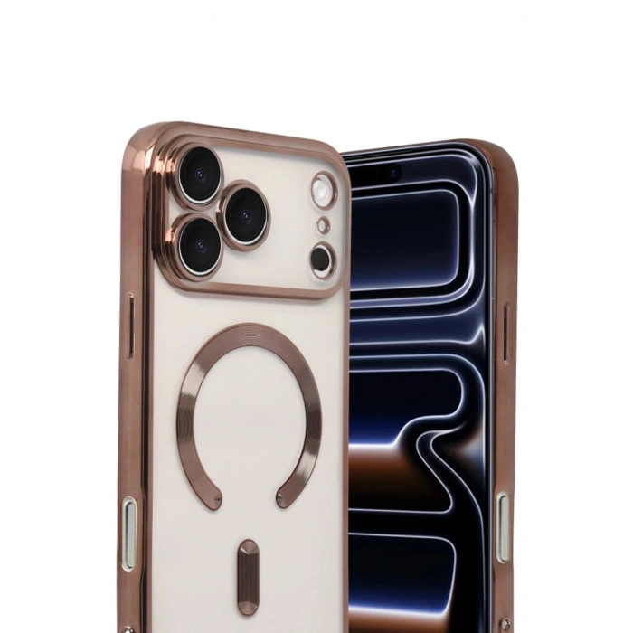Durukar®   iPhone 17 Pro Kross Magneticsafe Kapak - Çöl Titanyum